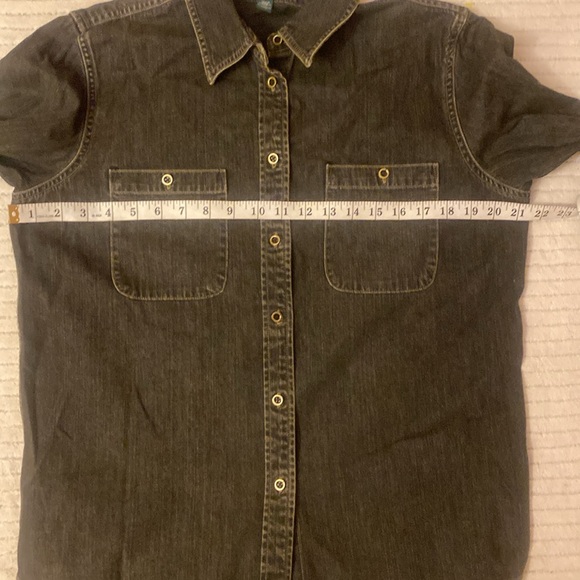 Ralph Lauren Jeans Co. Dark Gray Denim Button-Up Shirt - Picture 7 of 7